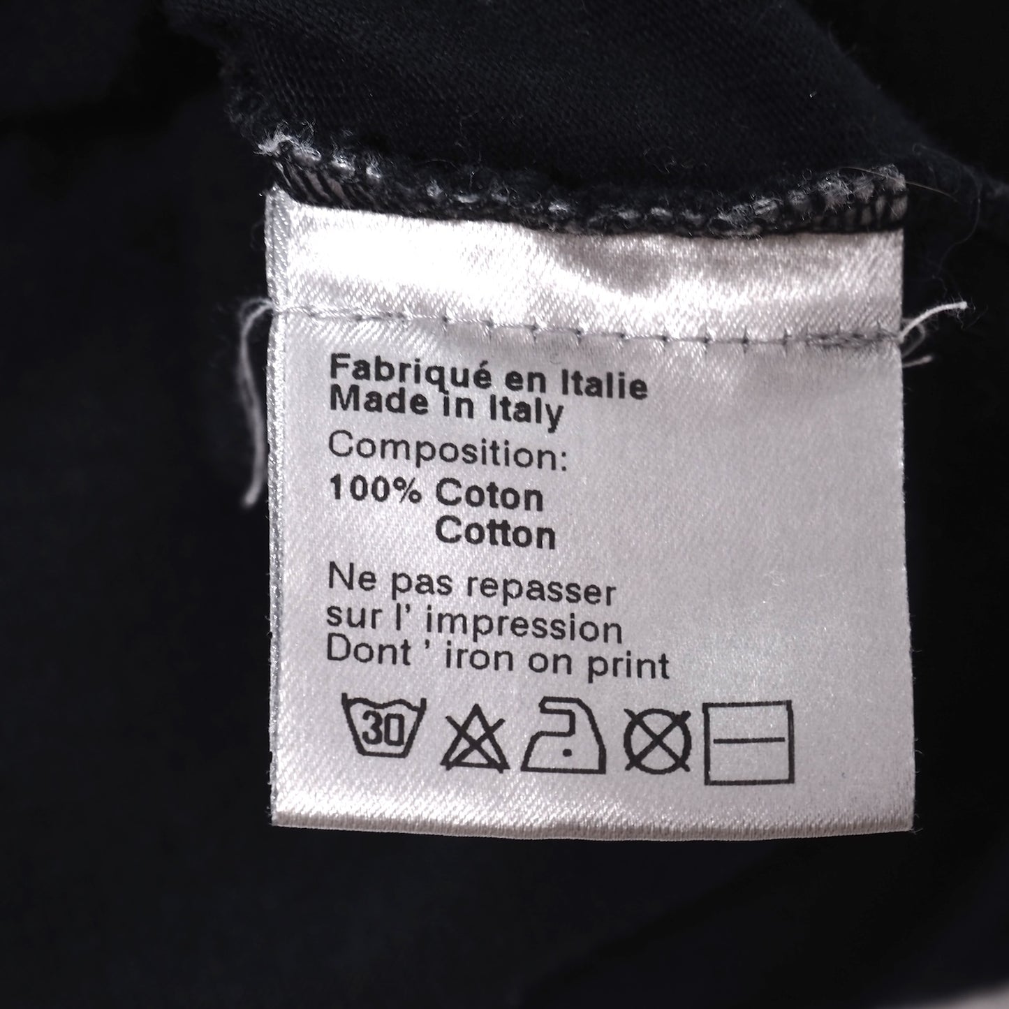 ディオールオム DIOR HOMME 06SS エディ期 騙し絵 タキシード 半袖 Tシャツ カットソー XS ブラック メンズ 正規品 5-ZH033