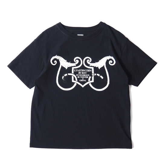 良品 エルメス HERMES 2021SS 半袖 Tシャツ カットソー 34 ブラック レディース 正規品 5-ZH036