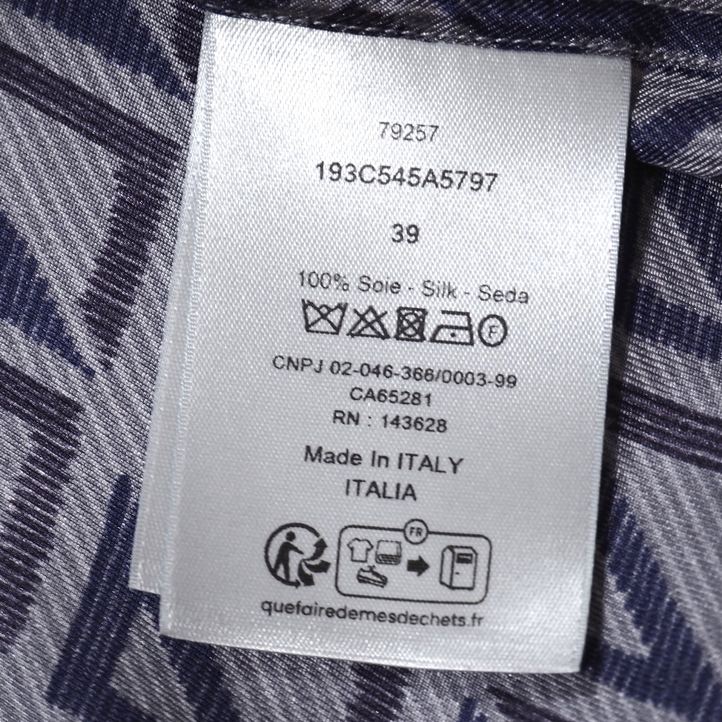 美品 ディオール DIOR 現行 CD ダイヤモンド シルク 半袖 シャツ 39 グレー メンズ 正規品 5-ZH037