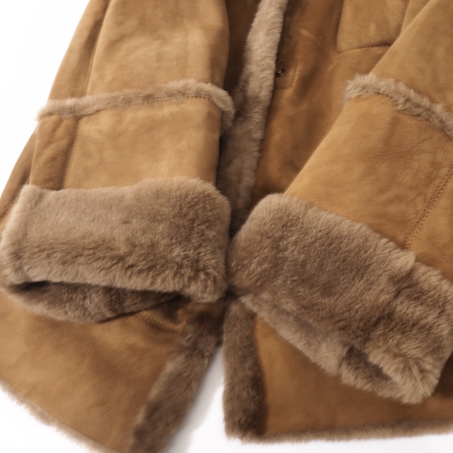 MARELLA ラムレザー ムートン ジャケット コート 40 ブラウン レディース 正規品 5-ZHF446