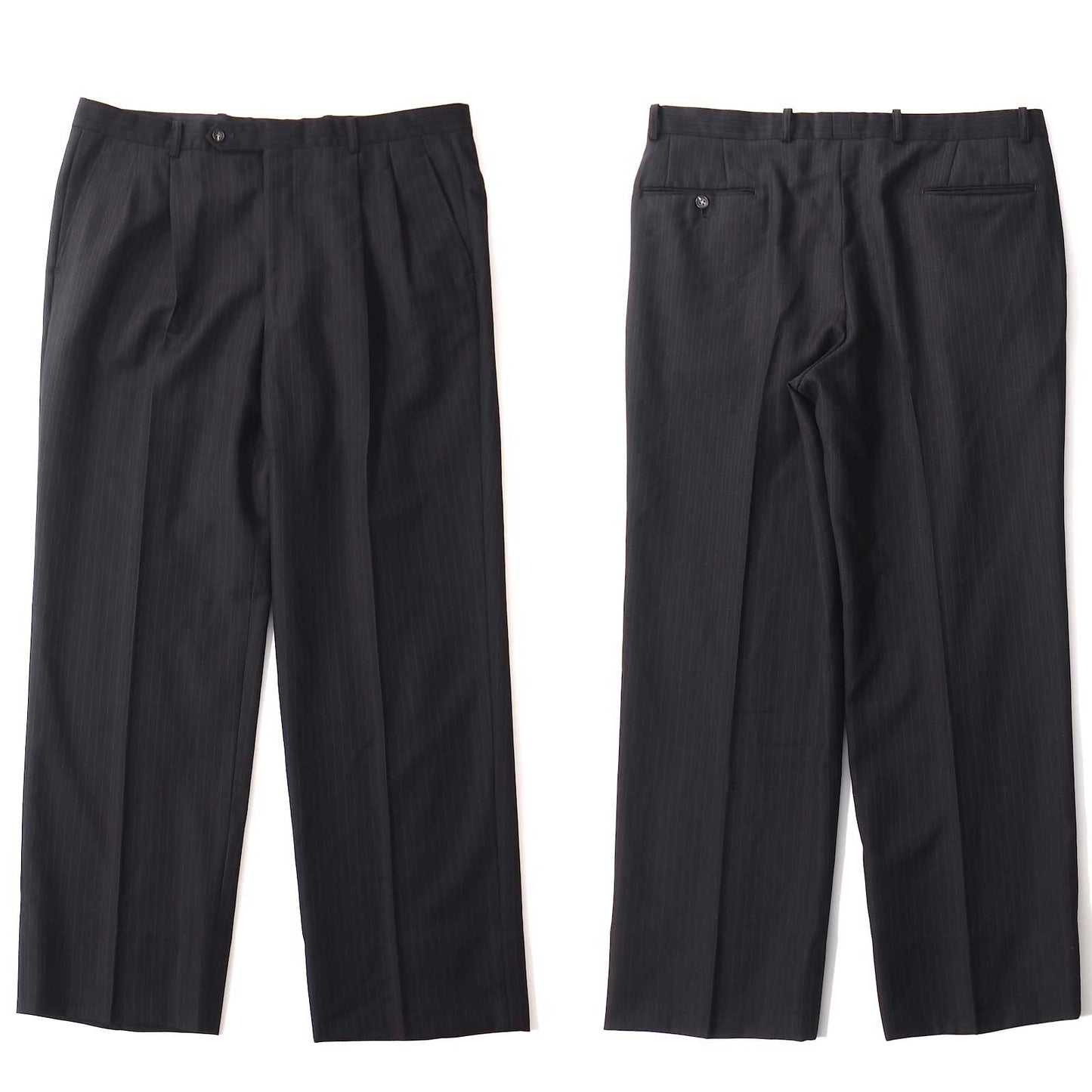 美品 クリスチャンディオール Christian Dior MONSIEUR ヴィンテージ ウール ダブルブレストスーツ ジャケット パンツ 101-91-180 ブラック ブラウン グレー メンズ 正規品 5-ZI001