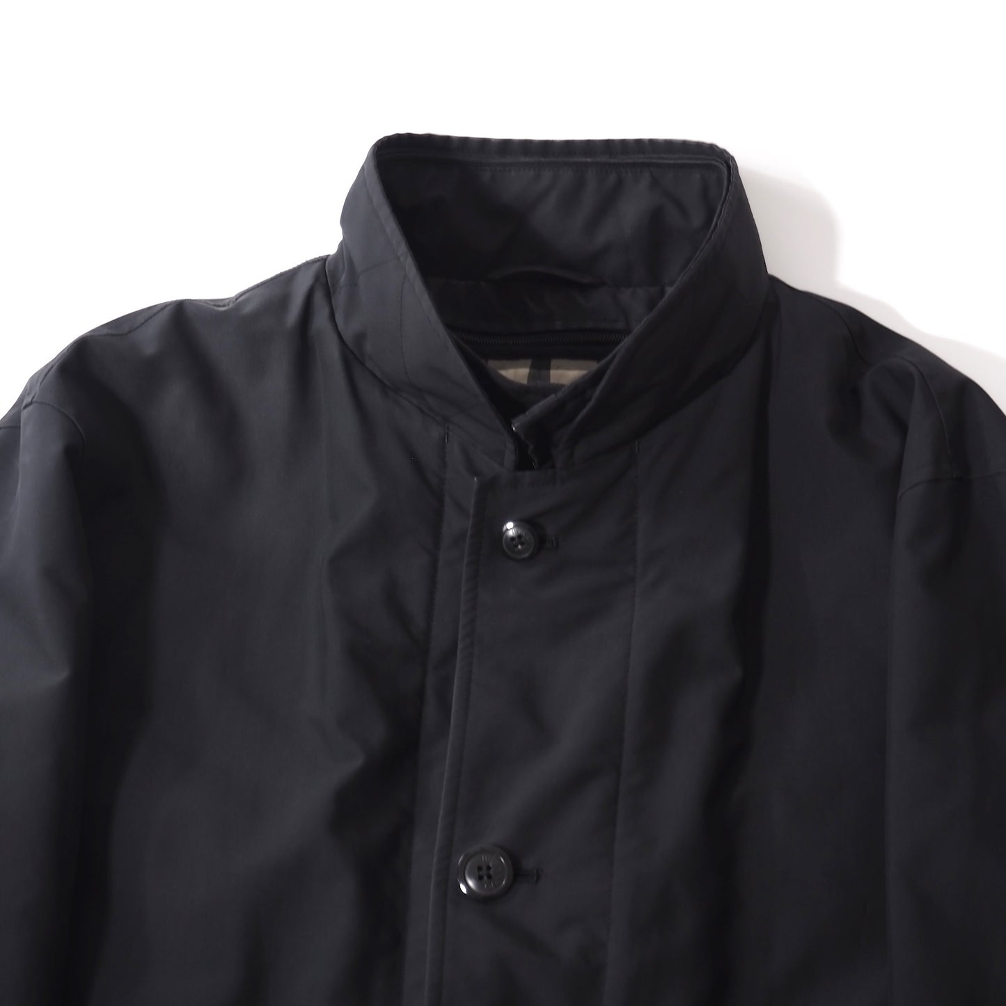 バーバリー BURBERRY LONDON ヴィンテージ ライナー付き スタンドカラー コート L ブラック メンズ 正規品 5-ZI003