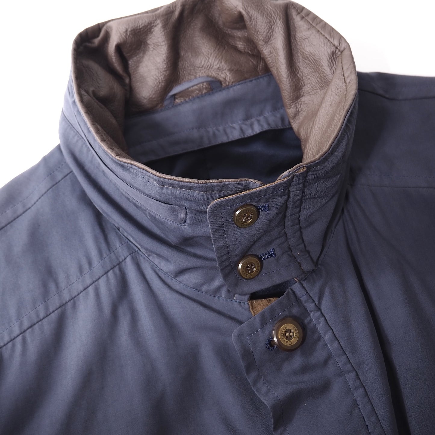 クリスチャンディオール Christian Dior MONSIEUR ヴィンテージ フェイクレザー ディテール ジャケット LL ネイビー メンズ 正規品 5-ZI007