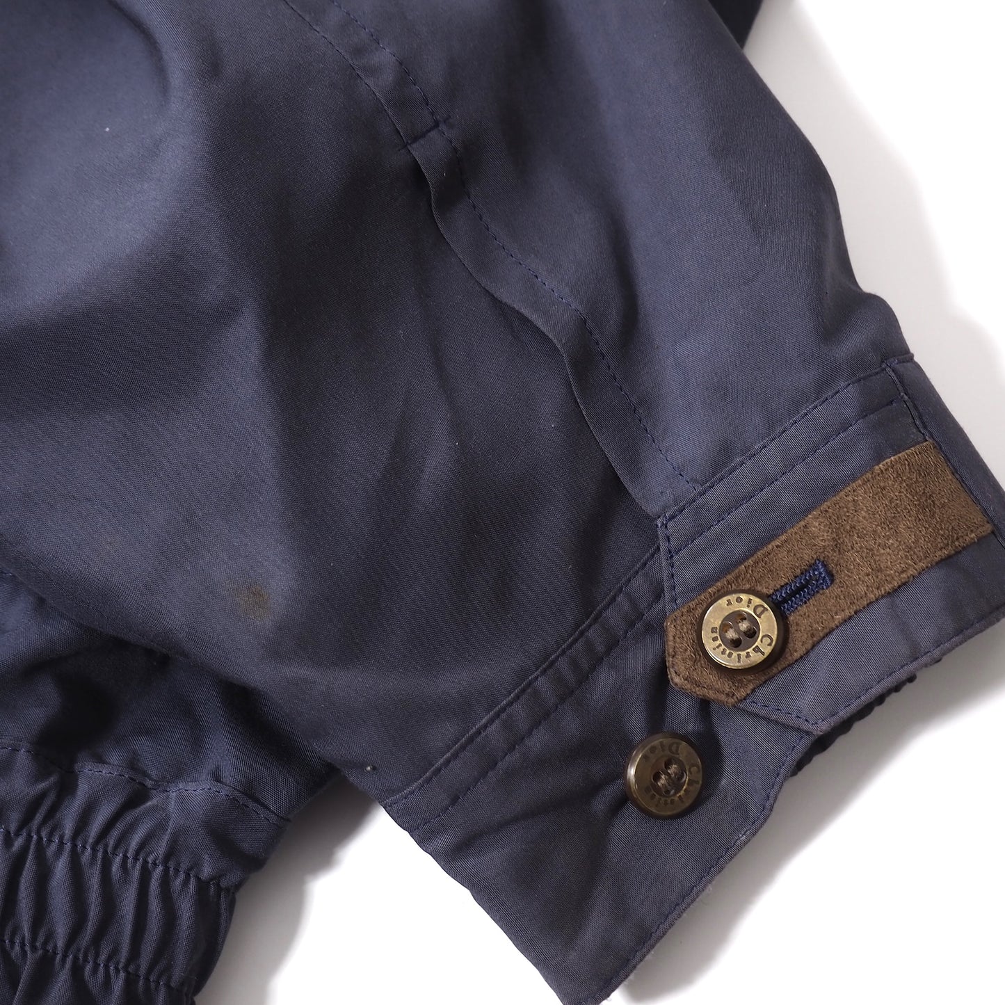 クリスチャンディオール Christian Dior MONSIEUR ヴィンテージ フェイクレザー ディテール ジャケット LL ネイビー メンズ 正規品 5-ZI007