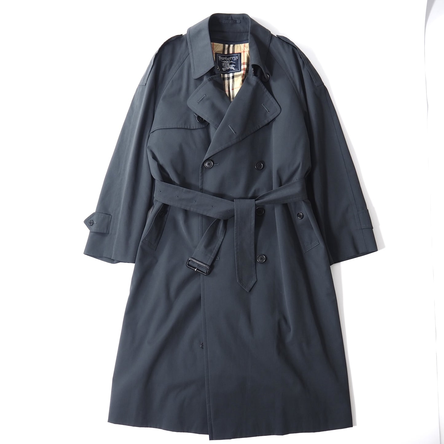 バーバリー Burberrys ヴィンテージ ライナー付き トレンチコート 92-170-5 ネイビー メンズ 正規品 5-ZI014