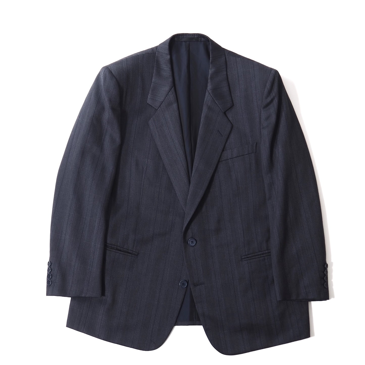 クリスチャンディオール Christian Dior MONSIEUR ヴィンテージ ウール スーツ ヘリンボーン 103-98-175 ネイビー メンズ 正規品 5-ZI019