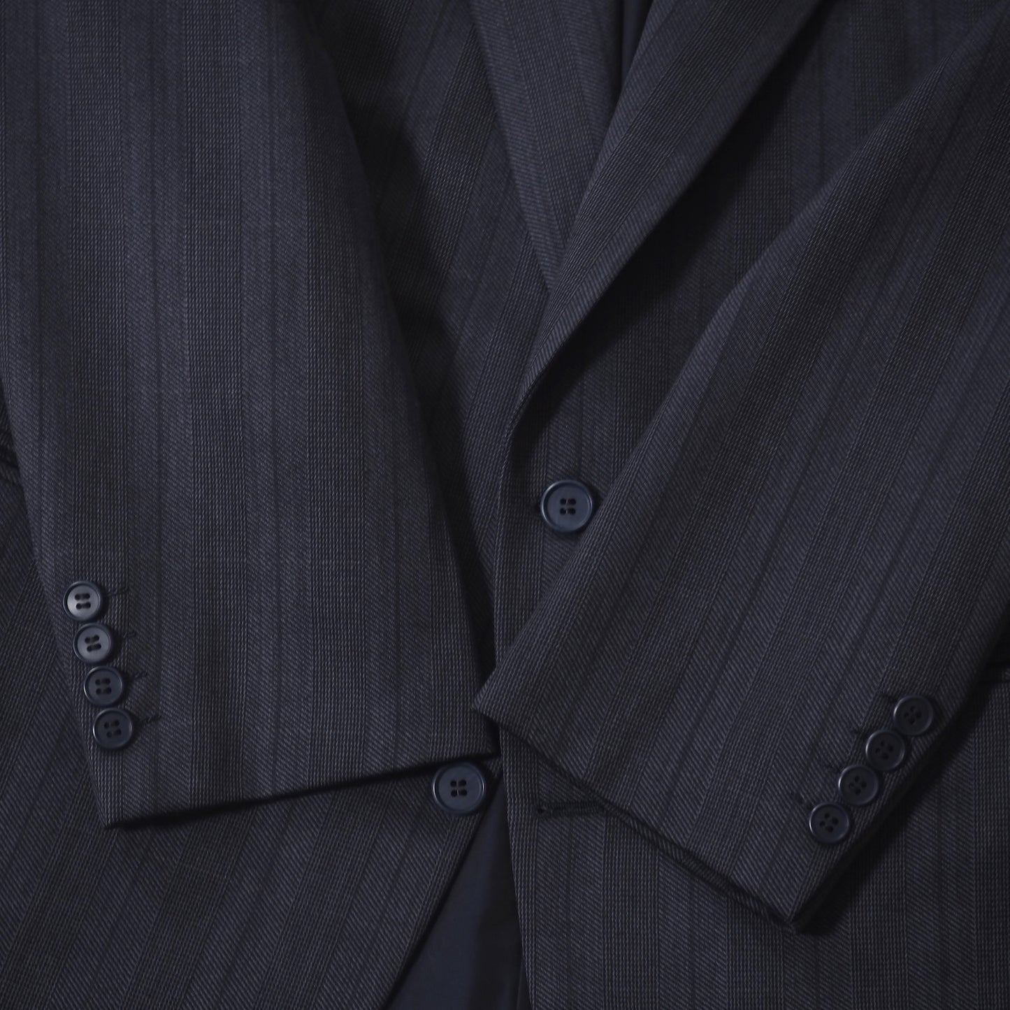 クリスチャンディオール Christian Dior MONSIEUR ヴィンテージ ウール スーツ ヘリンボーン 103-98-175 ネイビー メンズ 正規品 5-ZI019