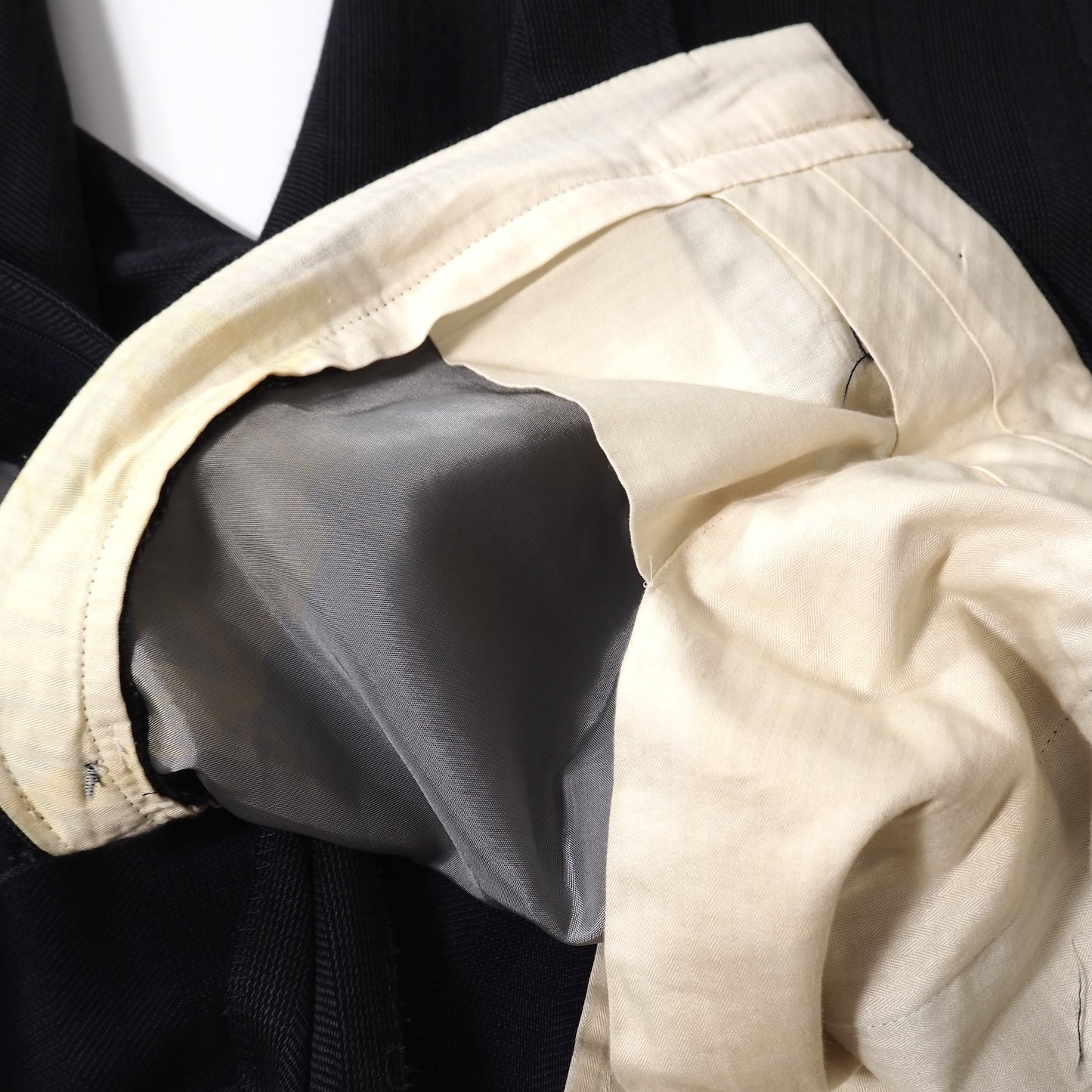 クリスチャンディオール Christian Dior MONSIEUR ヴィンテージ ウール スーツ ヘリンボーン 103-98-175 ネイビー メンズ 正規品 5-ZI019