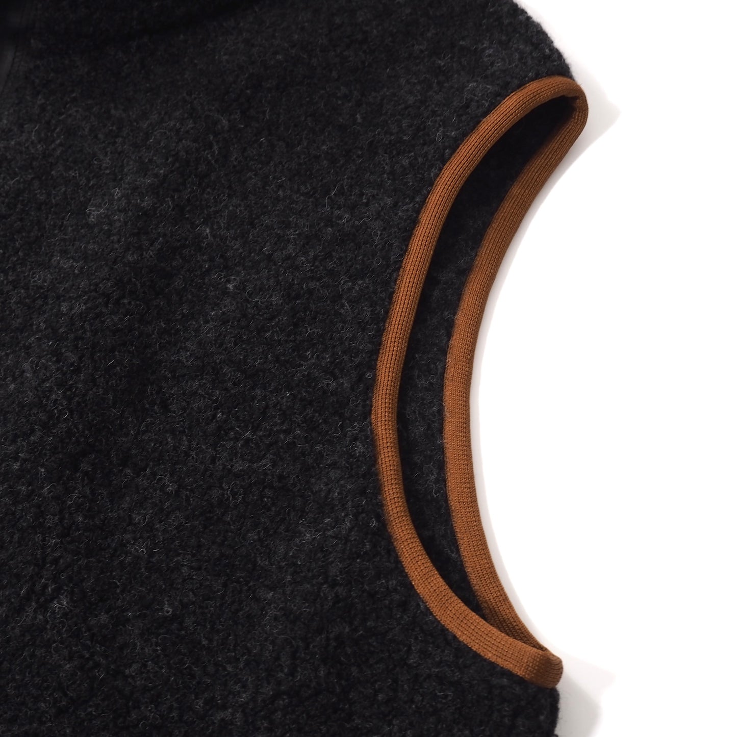 美品 ゼニア ZEGNA 現行 ノースリーブ フリース ジャケット M ダークグレー メンズ 正規品 5-ZI022