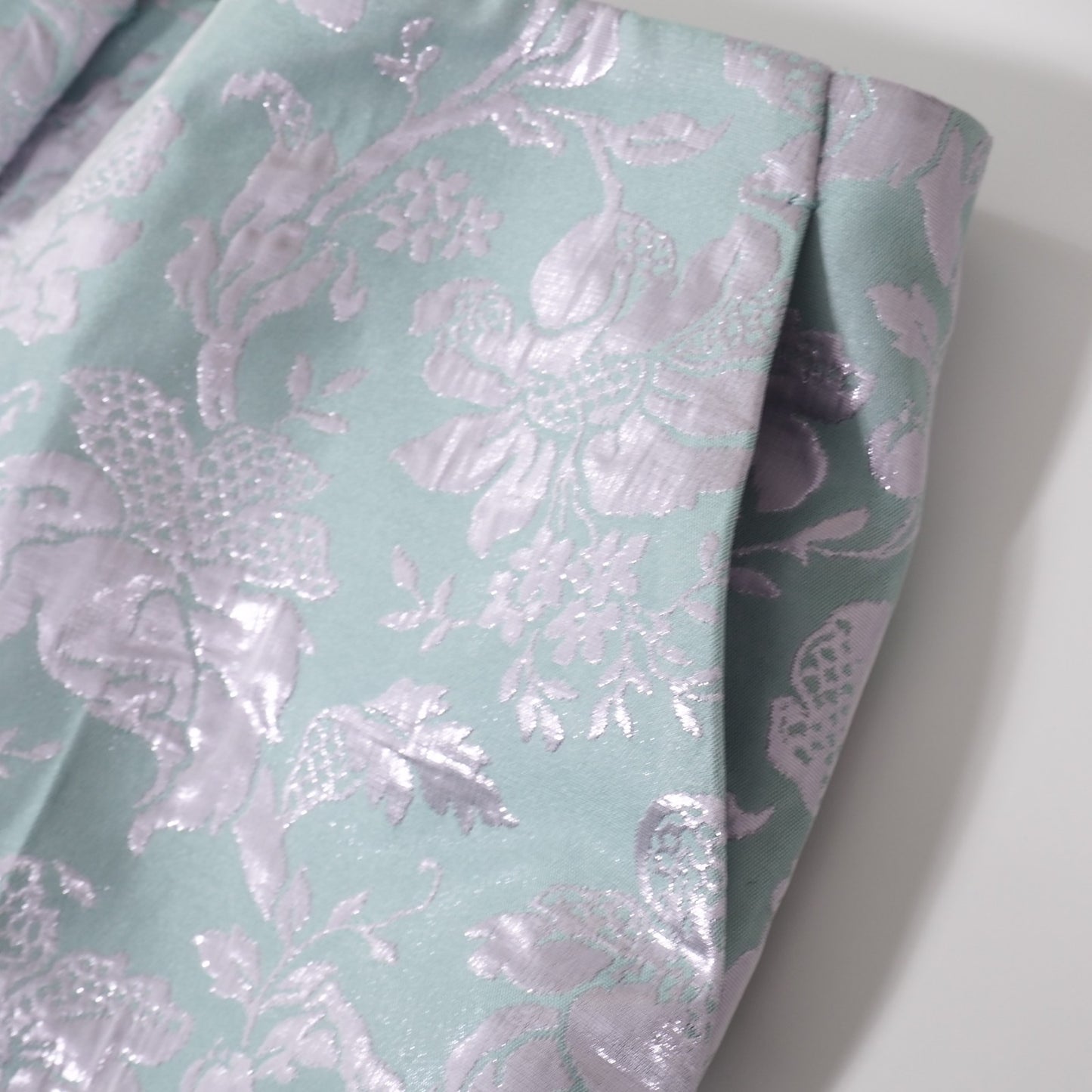 美品 ミュウミュウ MIUMIU ジャガード 花柄 ショートパンツ 42 ライトブルー レディース 正規品 5-ZJ001