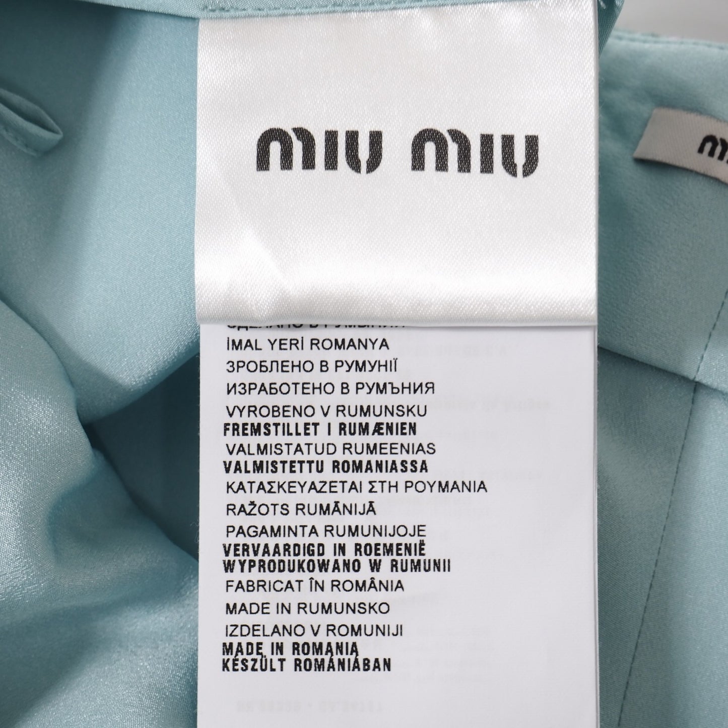 美品 ミュウミュウ MIUMIU ジャガード 花柄 ショートパンツ 42 ライトブルー レディース 正規品 5-ZJ001