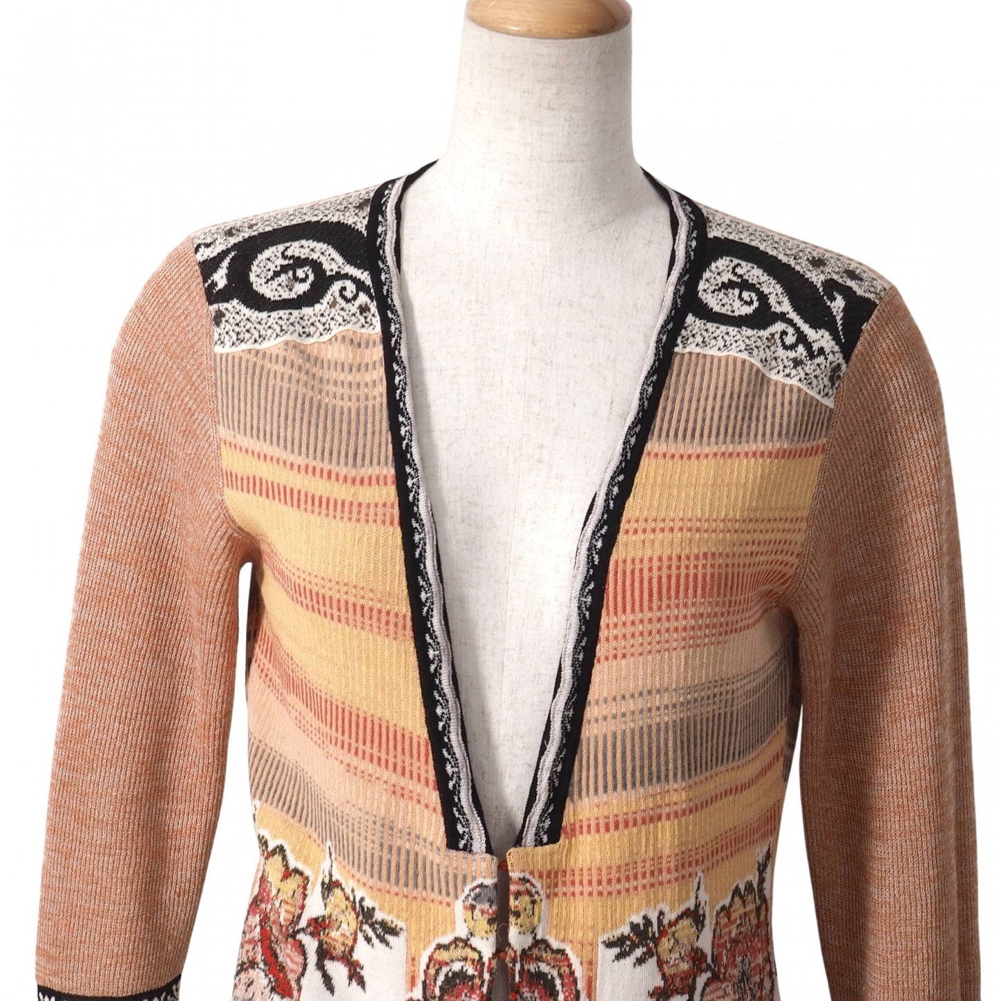 エトロ ETRO 花柄 刺繍 カーディガン 42 マルチカラー レディース 正規品 5-ZJ006