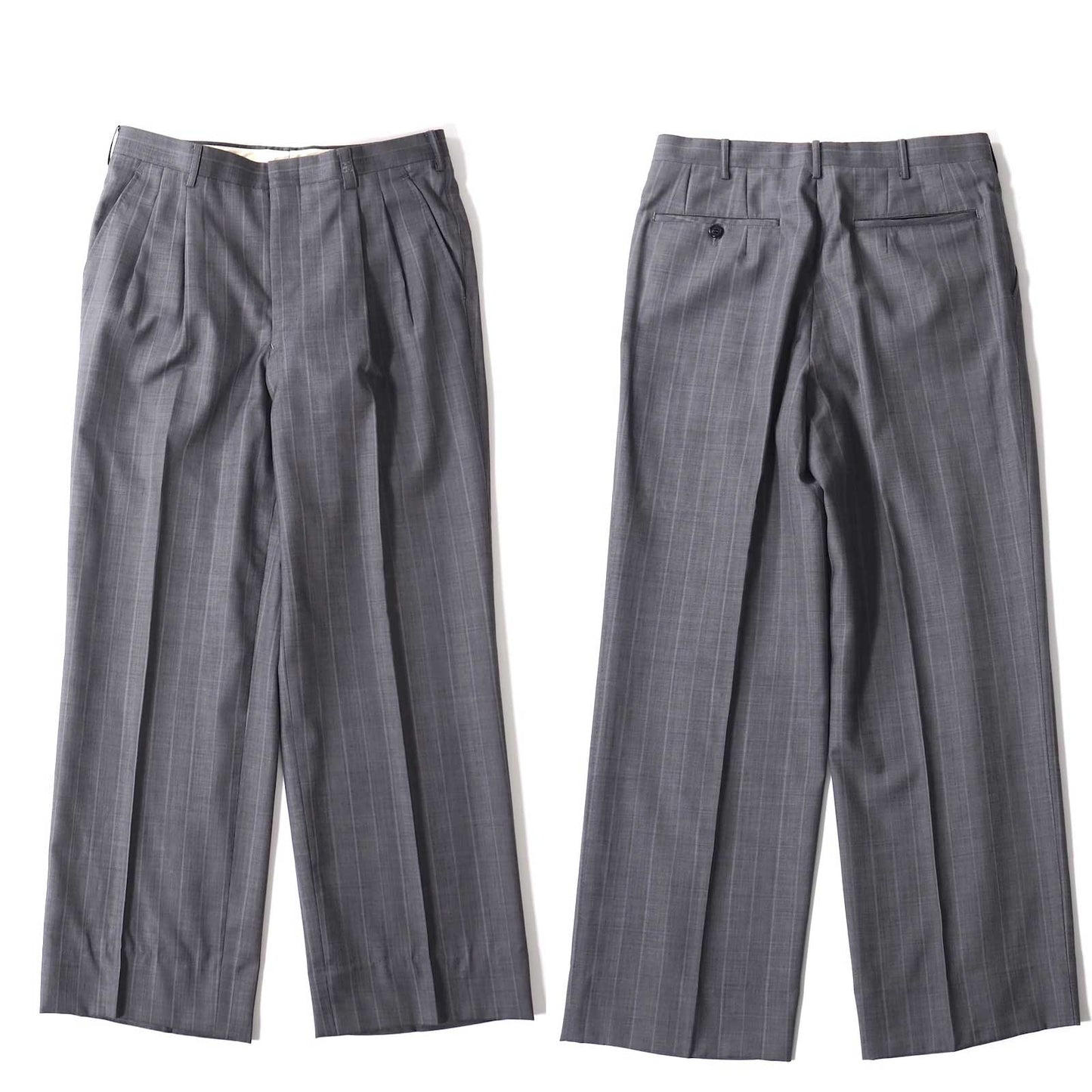 ジバンシー GIVENCHY ヴィンテージ ウール ダブルブレスト スーツ 90-78-165 グレー メンズ 正規品 5-ZJ018