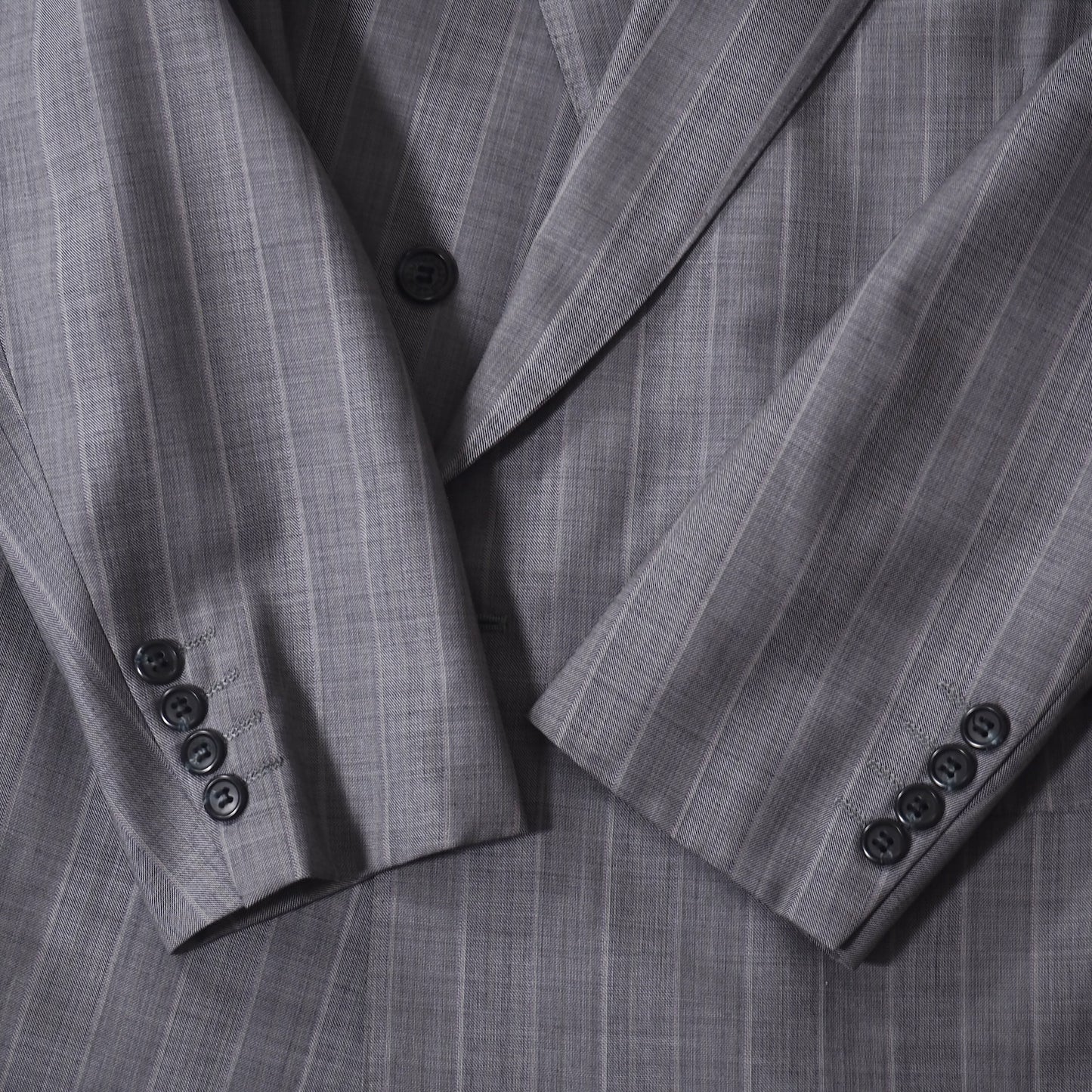 ジバンシー GIVENCHY ヴィンテージ ウール ダブルブレスト スーツ 90-78-165 グレー メンズ 正規品 5-ZJ018