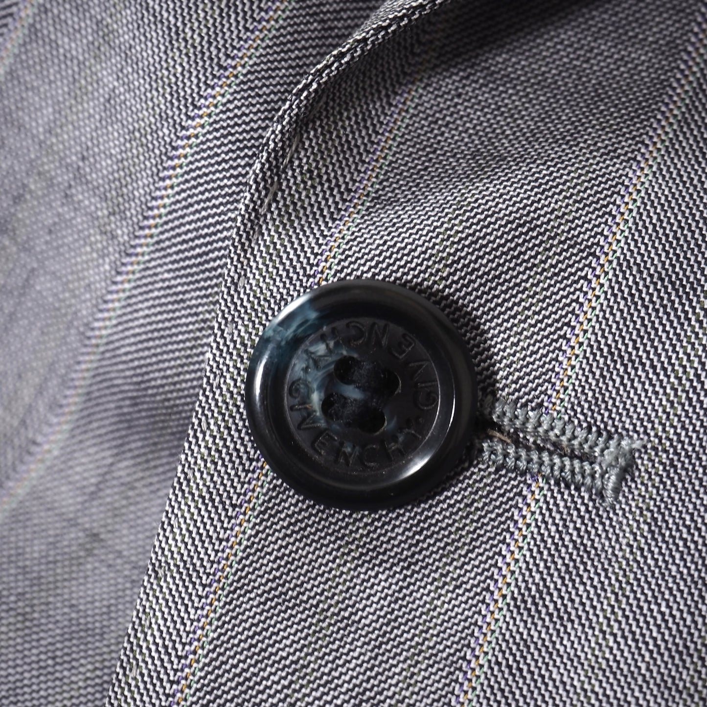 ジバンシー GIVENCHY ヴィンテージ ウール ダブルブレスト スーツ 90-78-165 グレー メンズ 正規品 5-ZJ018