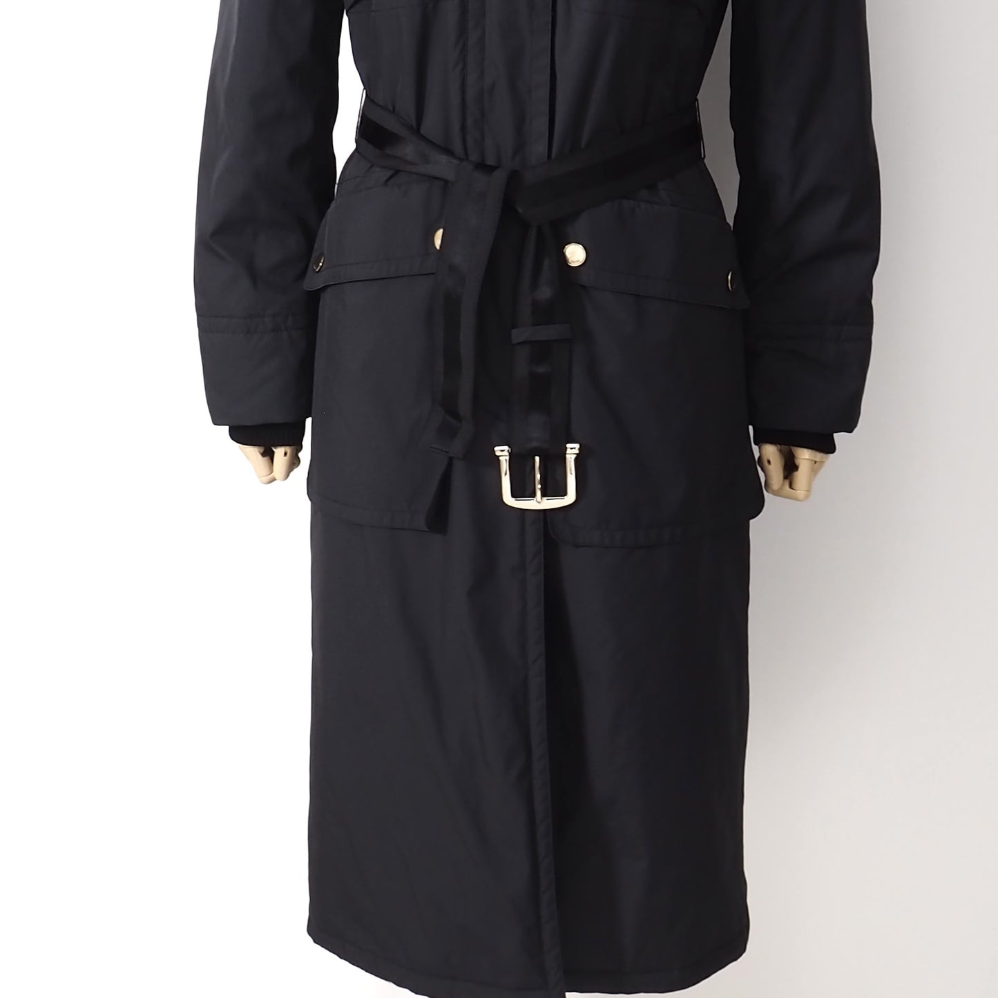 良品 グッチ GUCCI マーモットファー パデッドコート 中綿 38 ブラック レディース 正規品 5-ZJ019