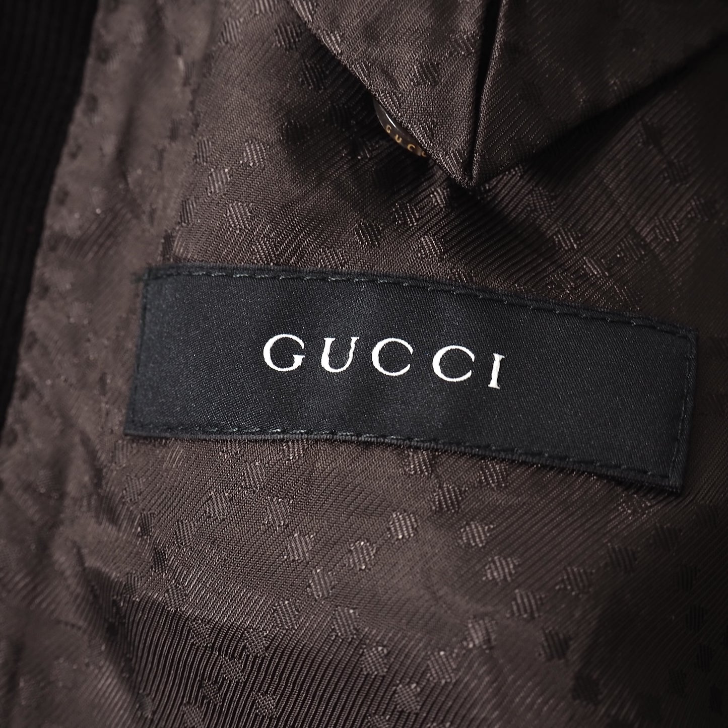 良品 グッチ GUCCI トムフォード期 ショルダー＆エルボー スエードパッチ コーデュロイ テーラード ジャケット 46 ダークブラウン メンズ 正規品 5-ZJ021
