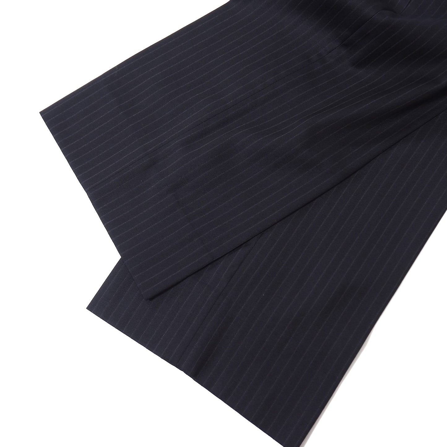 良品 グッチ GUCCI トムフォード期 ウール ストライプ スーツ ジャケット パンツ 46 ブラックー メンズ 正規品 5-ZJ031