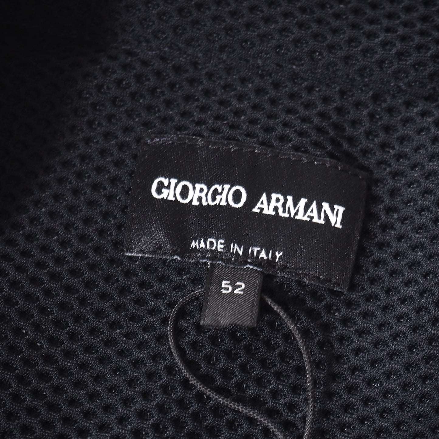 未使用 ジョルジオアルマーニ GIORGIO ARMANI イタリア製 20年製 ダブルジップ ジャケット 52 ブラック メンズ 正規品 5-ZJ036