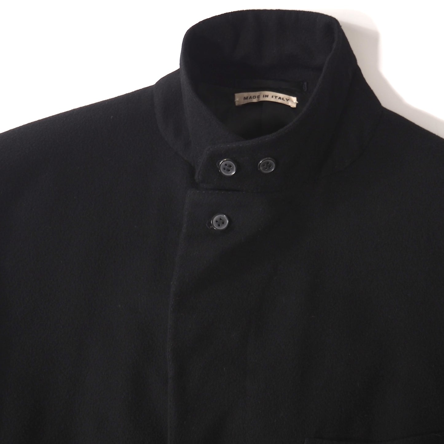 美品 エルメス HERMES イタリア製 ピュアカシミヤ チェスターコート 50 ブラック メンズ 正規品 5-ZJ040