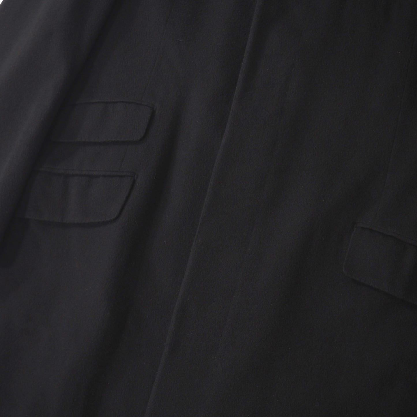 美品 エルメス HERMES イタリア製 ピュアカシミヤ チェスターコート 50 ブラック メンズ 正規品 5-ZJ040