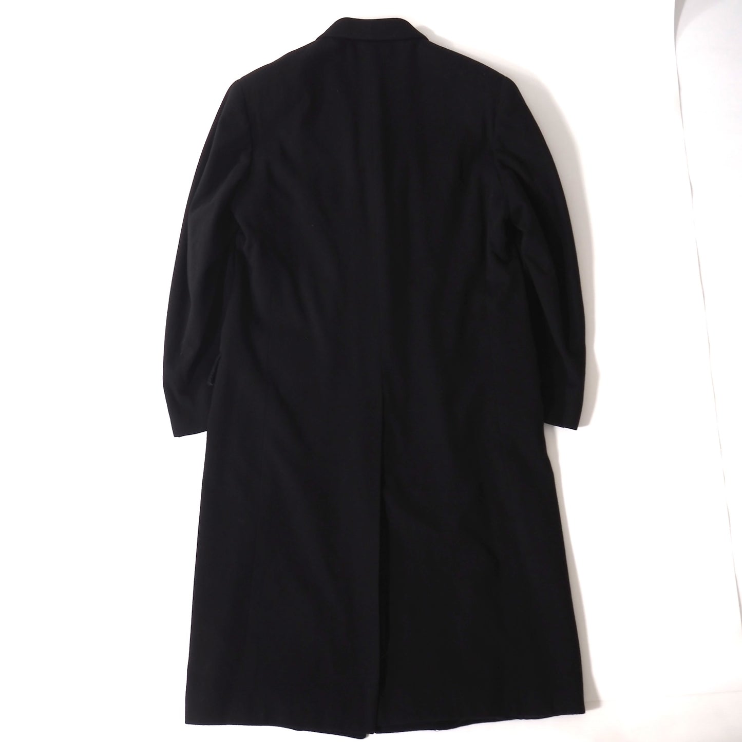 美品 エルメス HERMES イタリア製 ピュアカシミヤ チェスターコート 50 ブラック メンズ 正規品 5-ZJ040