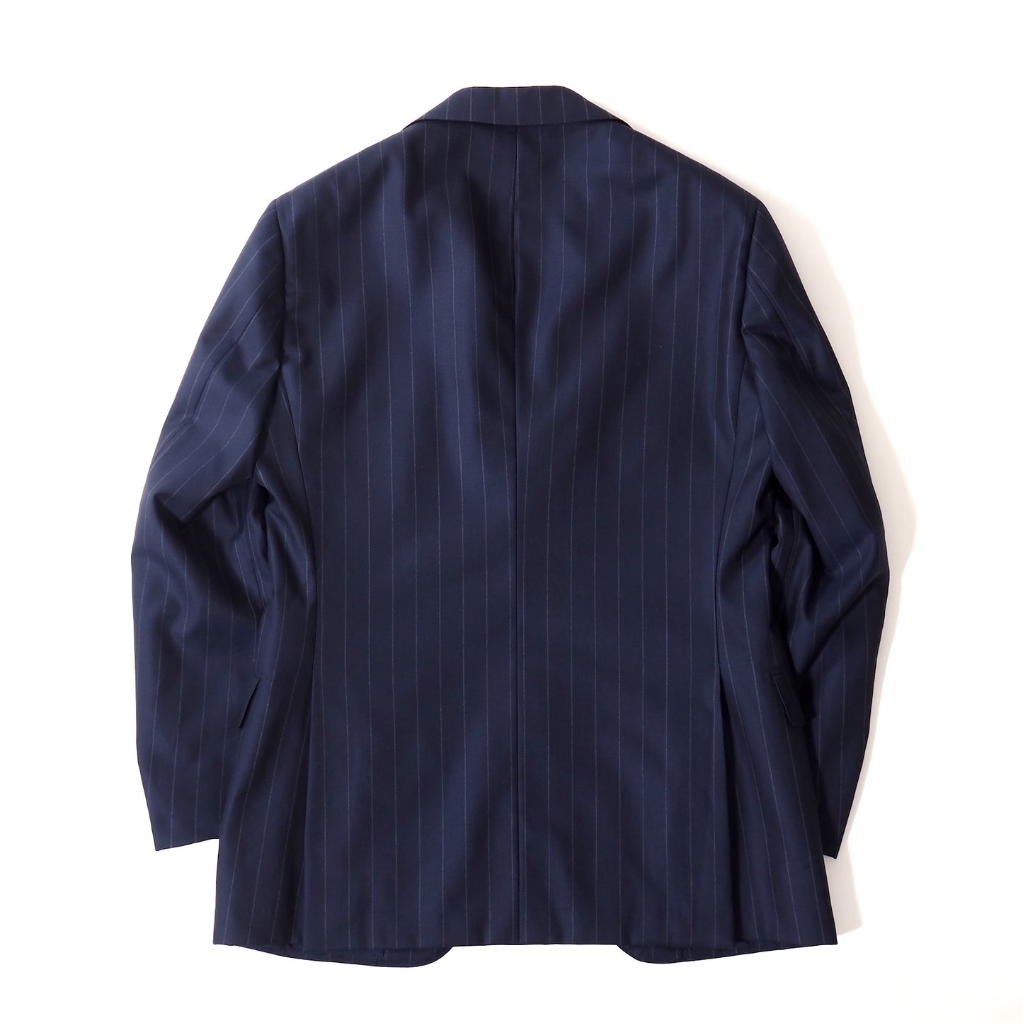 良品 リングジャケット RING JACKET リングヂャケット ウール ストライプ スーツ ジャケット パンツ 46 ネイビー メンズ 正規品 5-ZJ057