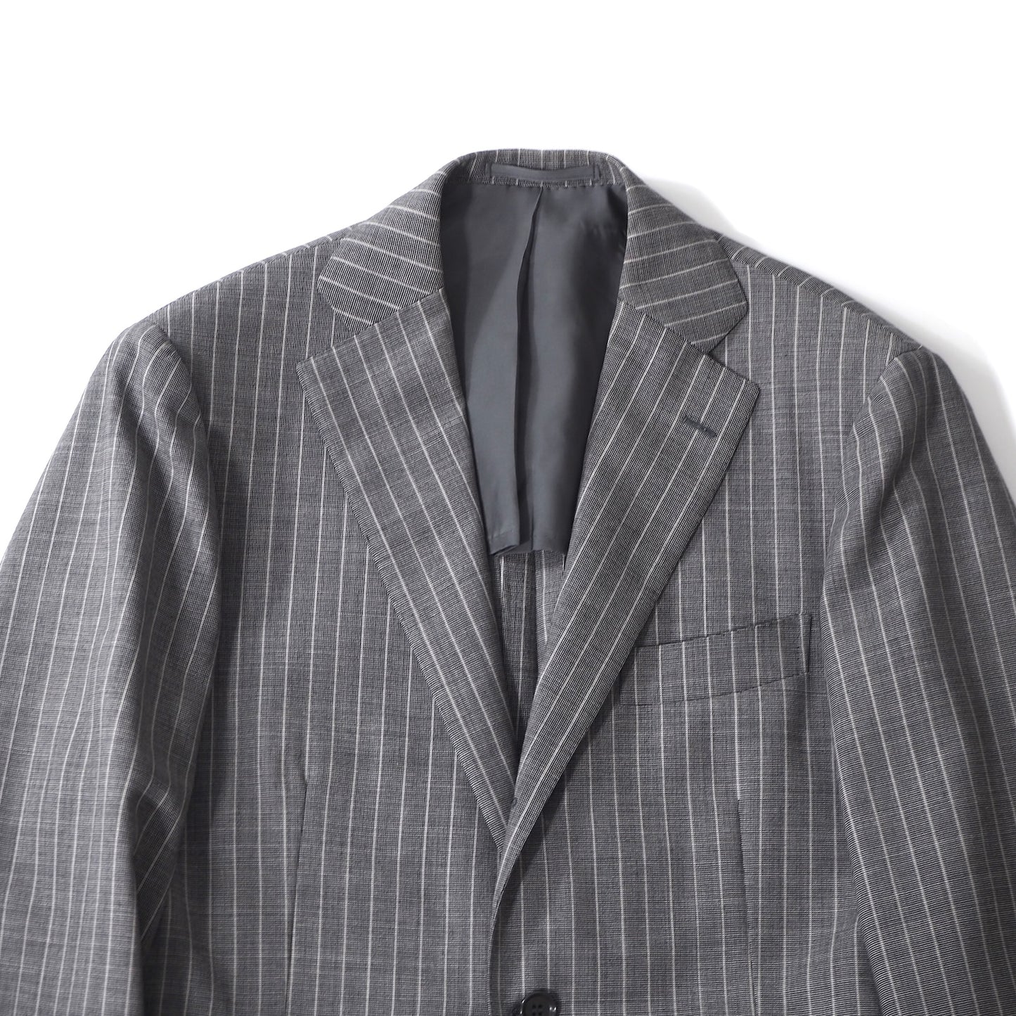 美品 リングジャケット RING JACKET リングヂャケット ウール スーツ 46 グレー メンズ 正規品 5-ZJ059