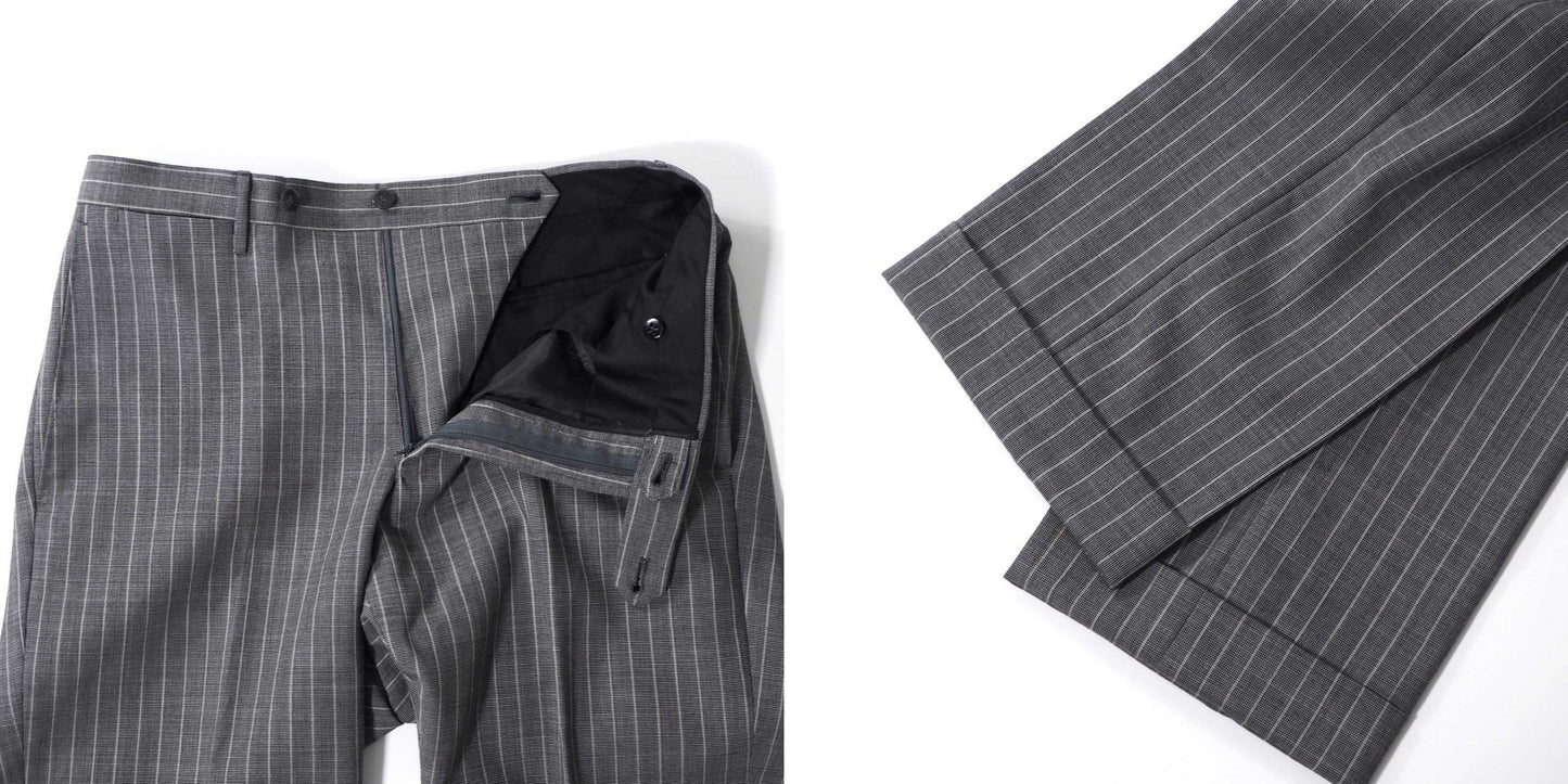 美品 リングジャケット RING JACKET リングヂャケット ウール スーツ 46 グレー メンズ 正規品 5-ZJ059