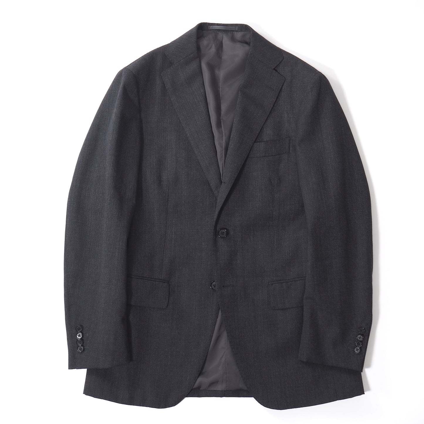 美品 リングジャケット RING JACKET リングヂャケット ウール スーツ ジャケット パンツ 46 ダークグレー メンズ 正規品 5-ZJ060
