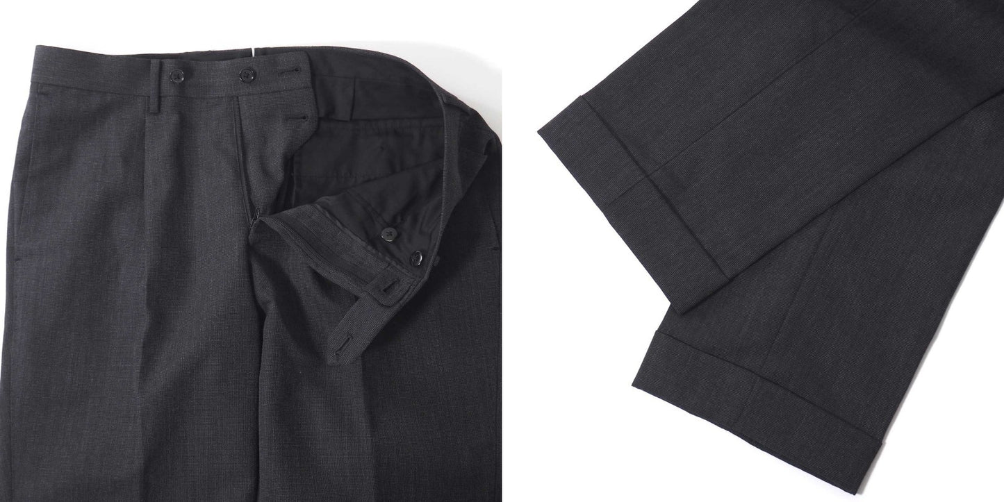 美品 リングジャケット RING JACKET リングヂャケット ウール スーツ ジャケット パンツ 46 ダークグレー メンズ 正規品 5-ZJ060