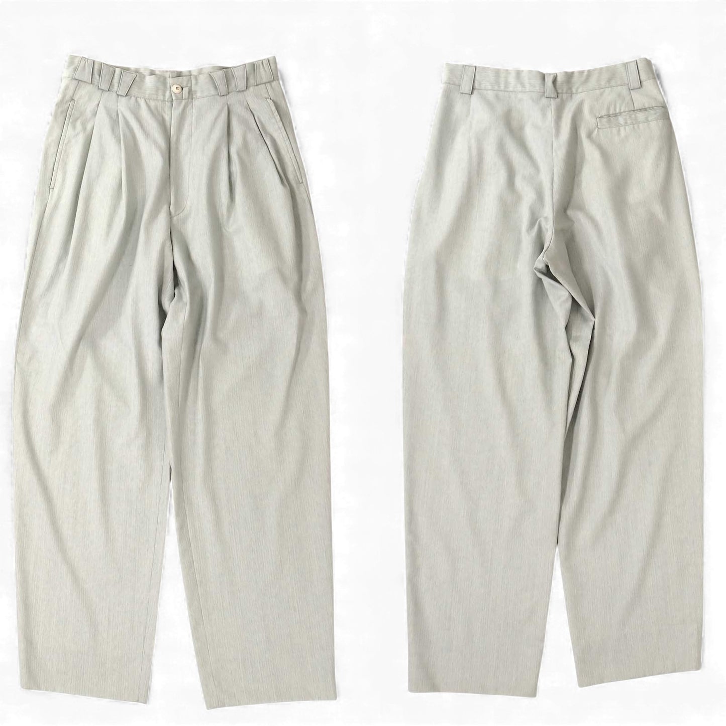 ジャンニヴェルサーチ GIANNI VERSACE ヴィンテージメデューサボタン ウール ダブルブレスト スーツ 50 ライトグリーン メンズ 正規品 5-ZJ062