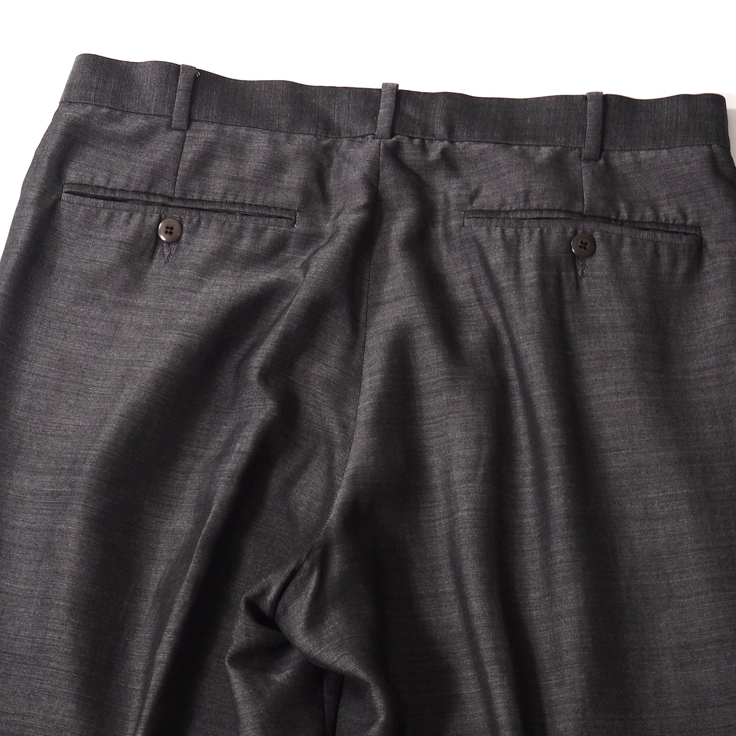 美品 ジャンニヴェルサーチ GIANNI VERSACE ヴィンテージ イタリア製 ウールモヘア スラックス パンツ 50 グレー メンズ 正規品 5-ZJ073