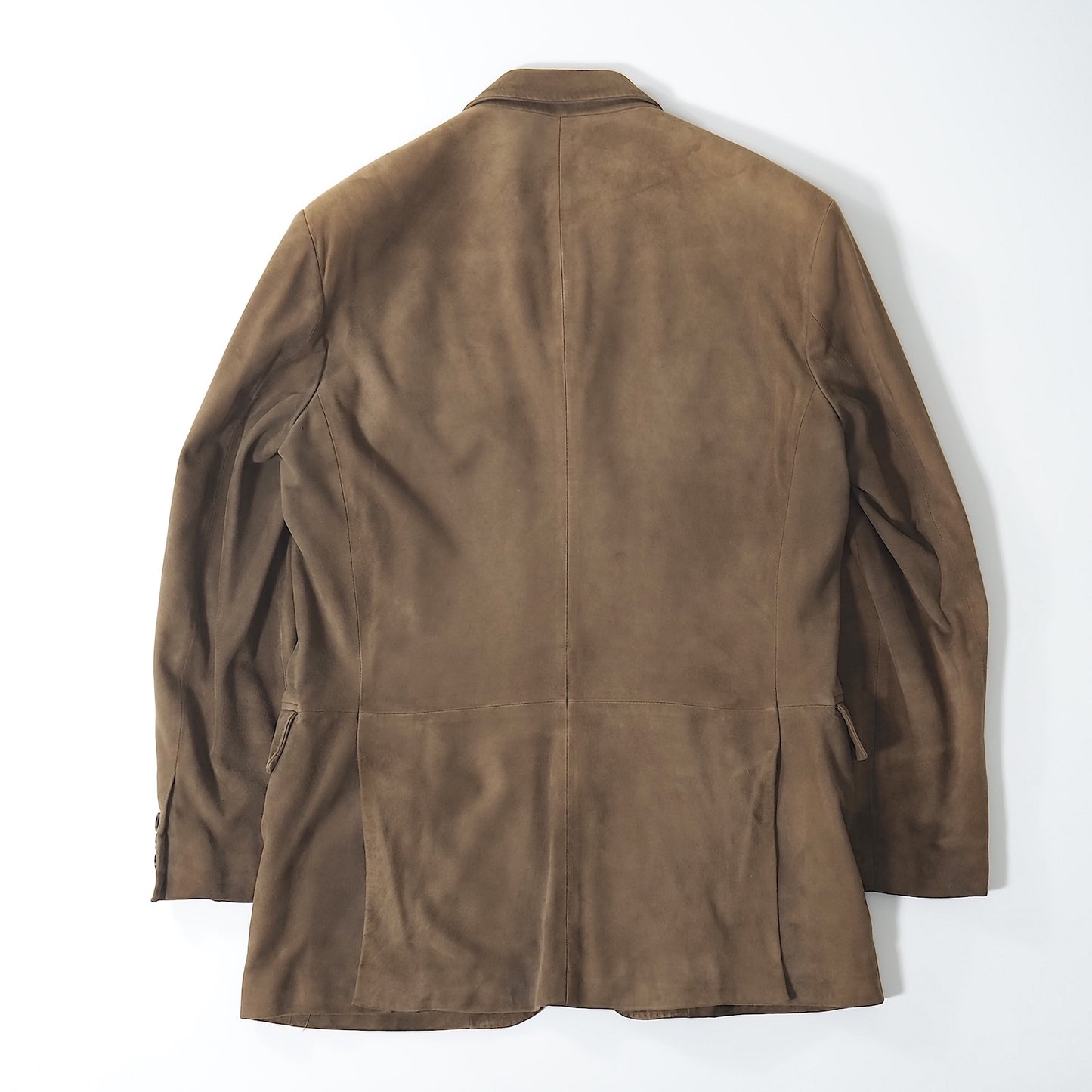 サルヴァトーレフェラガモ Salvatore Ferragamo イタリア製 スエード レザー ジャケット 50 ブラウン メンズ 正規品 5-ZK003