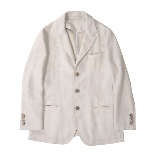 美品 ジョルジオアルマーニ GIORGIO ARMANI イタリア製 テーラード ジャケット 52 ホワイト メンズ 正規品 5-ZK004