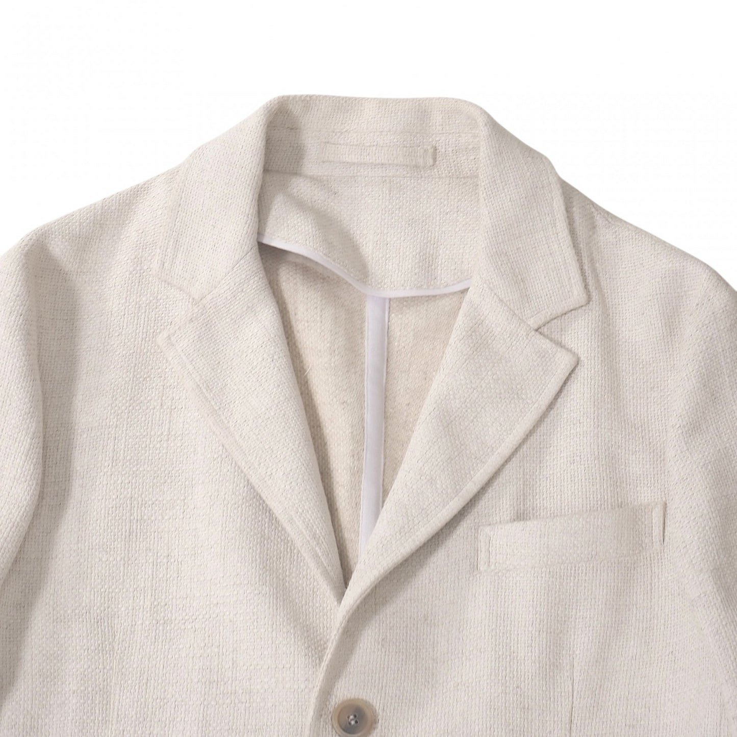 美品 ジョルジオアルマーニ GIORGIO ARMANI イタリア製 テーラード ジャケット 52 ホワイト メンズ 正規品 5-ZK004