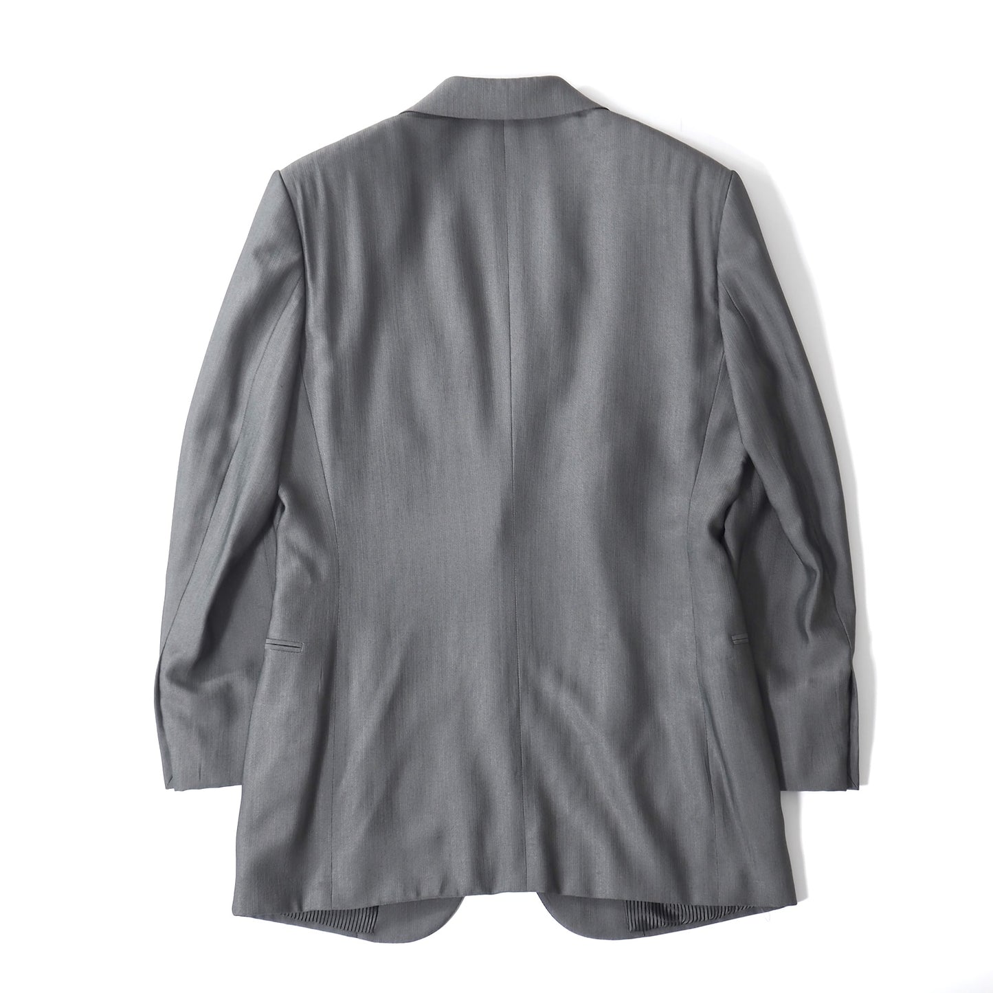 ジョルジオアルマーニ GIORGIO ARMANI ウール ピークド スーツ 46 グレー メンズ 正規品 5-ZK008