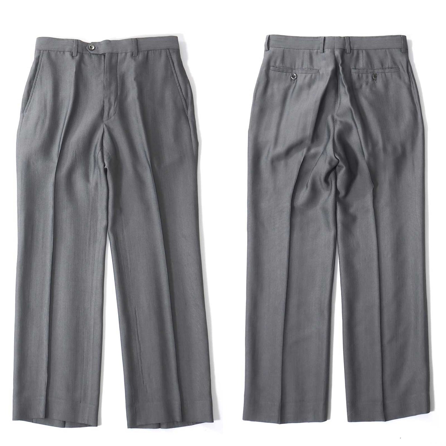 ジョルジオアルマーニ GIORGIO ARMANI ウール ピークド スーツ 46 グレー メンズ 正規品 5-ZK008