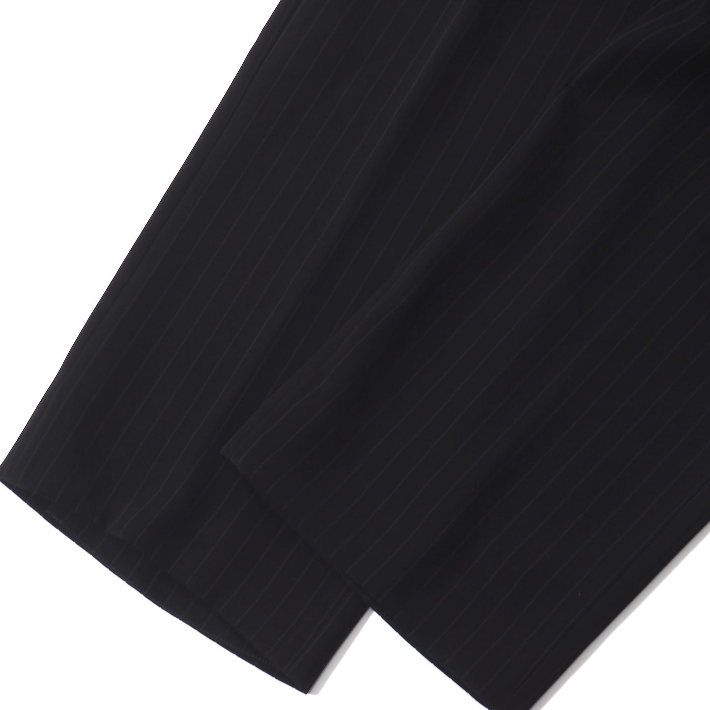美品 ジョルジオアルマーニ GIORGIO ARMANI ストレッチ スーツ ジャケット パンツ 44 ブラック ストライプ メンズ 正規品 5-ZK009
