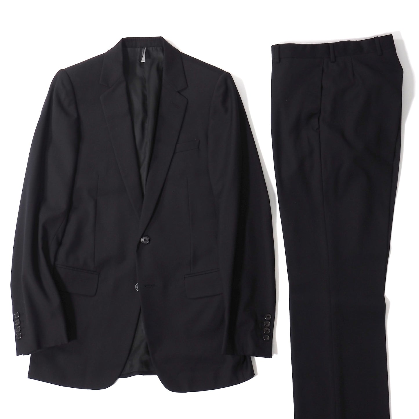 ディオールオム DIOR HOMME 03SS ウール スーツ ジャケット パンツ 44 ブラック メンズ 正規品 5-ZK013