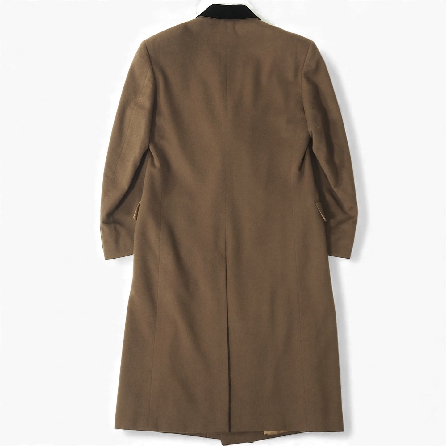 美品 エルメネジルドゼニア Ermenegildo Zegna ピュアカシミヤ ダブルブレスト コート 46 ブラウン メンズ 正規品 5-ZK017