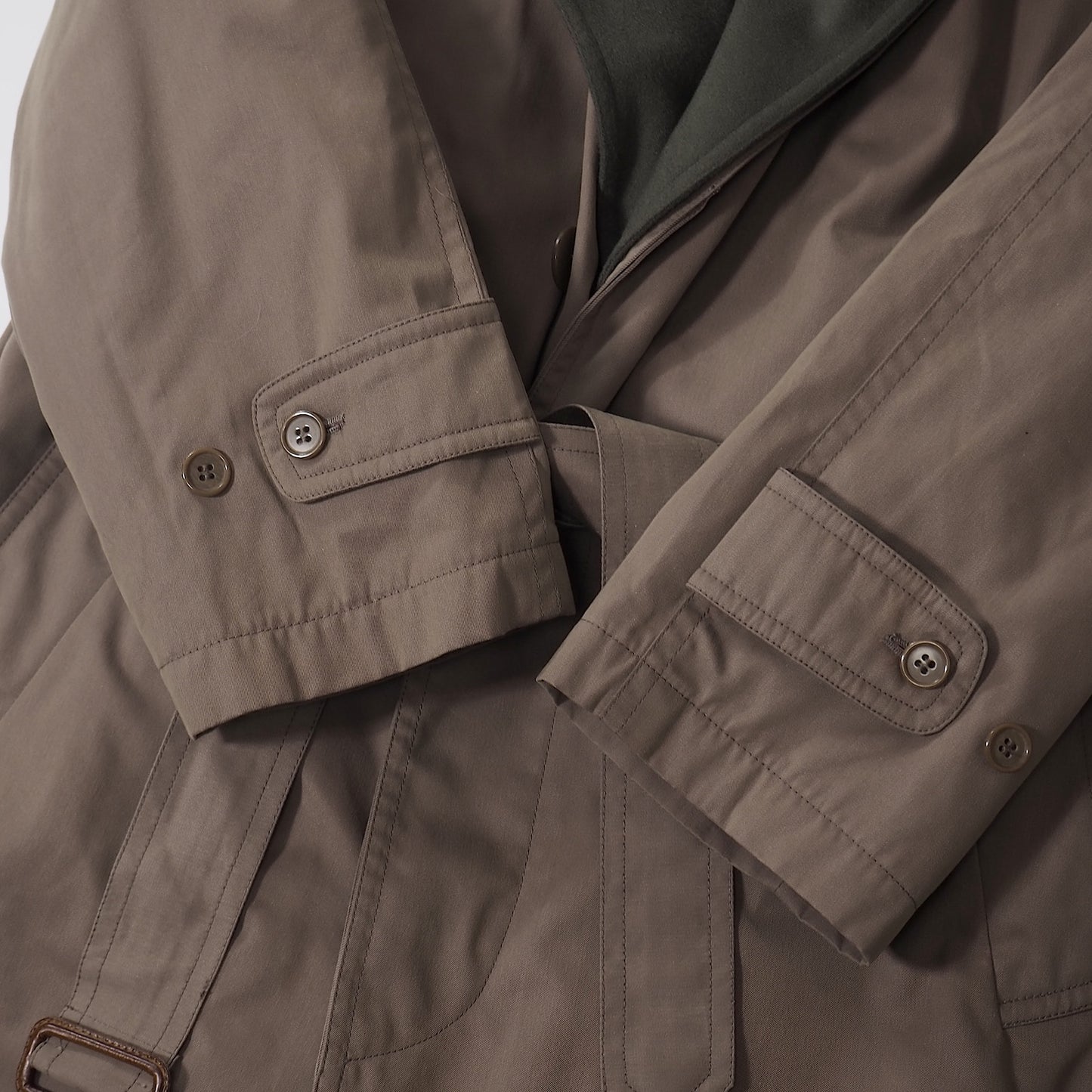 エルメネジルドゼニア Ermenegildo Zegna イタリア製 ショールカラー ライナー付き トレンチコート 46 グレージュ メンズ 正規品 5-ZK019