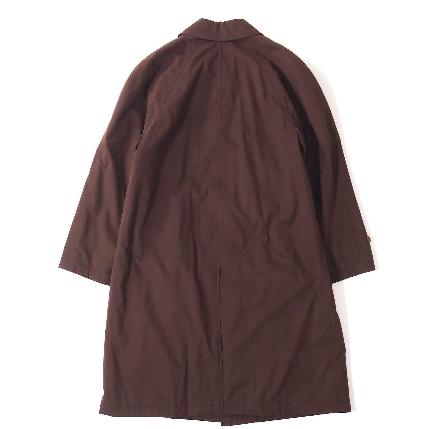 良品 エルメネジルドゼニア Ermenegildo Zegna コットン パデッド ステンカラーコート 中綿 46 レッドブラウン メンズ 正規品 5-ZK022
