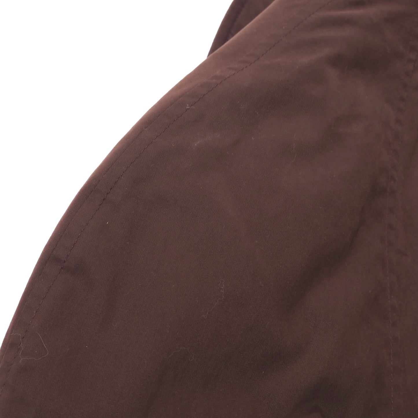 良品 エルメネジルドゼニア Ermenegildo Zegna コットン パデッド ステンカラーコート 中綿 46 レッドブラウン メンズ 正規品 5-ZK022