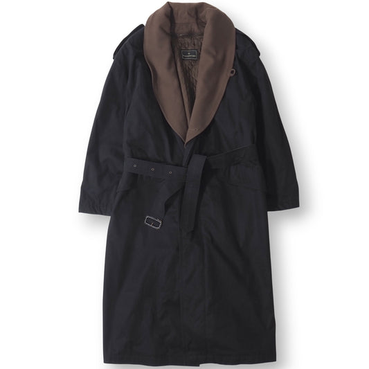 エルメネジルドゼニア Ermenegildo Zegna イタリア製 コットン インナー付きトレンチコート 46 ブラック メンズ 正規品 5-ZK023