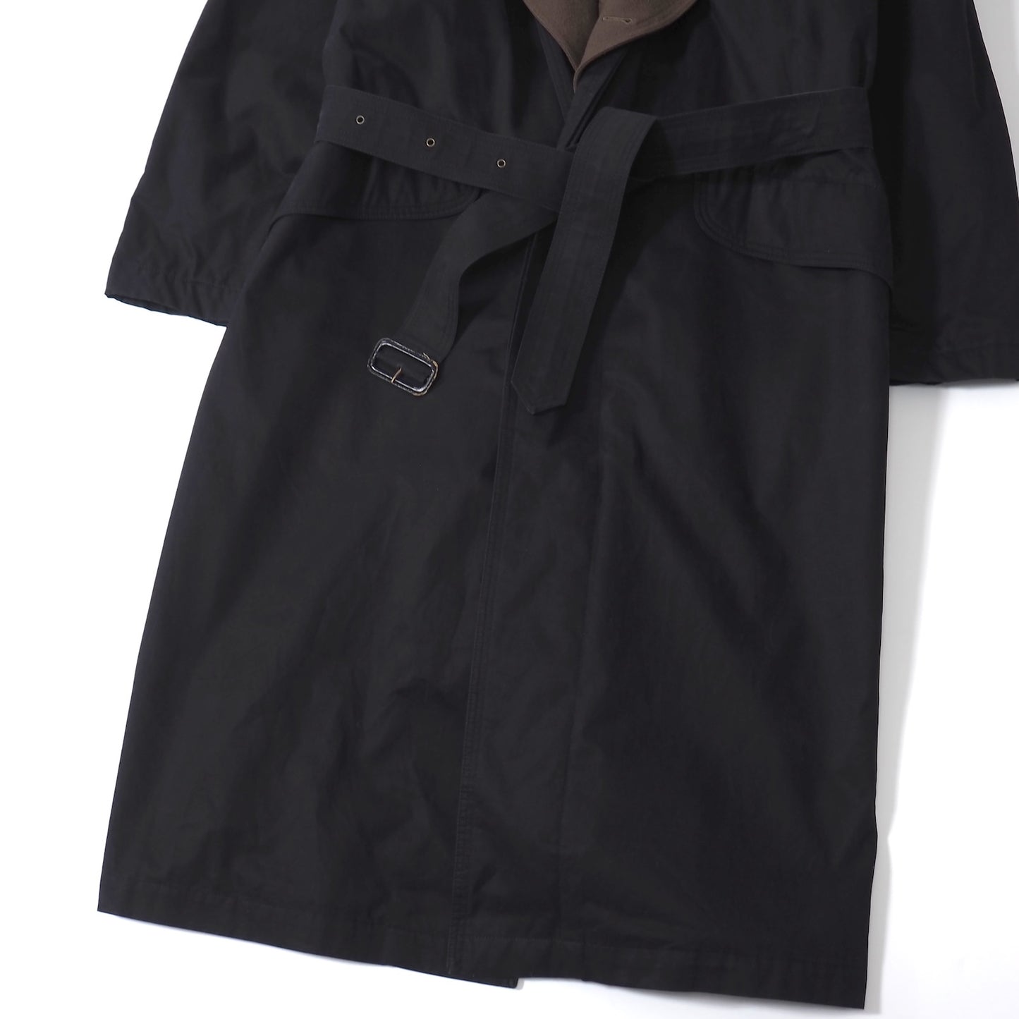 エルメネジルドゼニア Ermenegildo Zegna イタリア製 コットン インナー付きトレンチコート 46 ブラック メンズ 正規品 5-ZK023