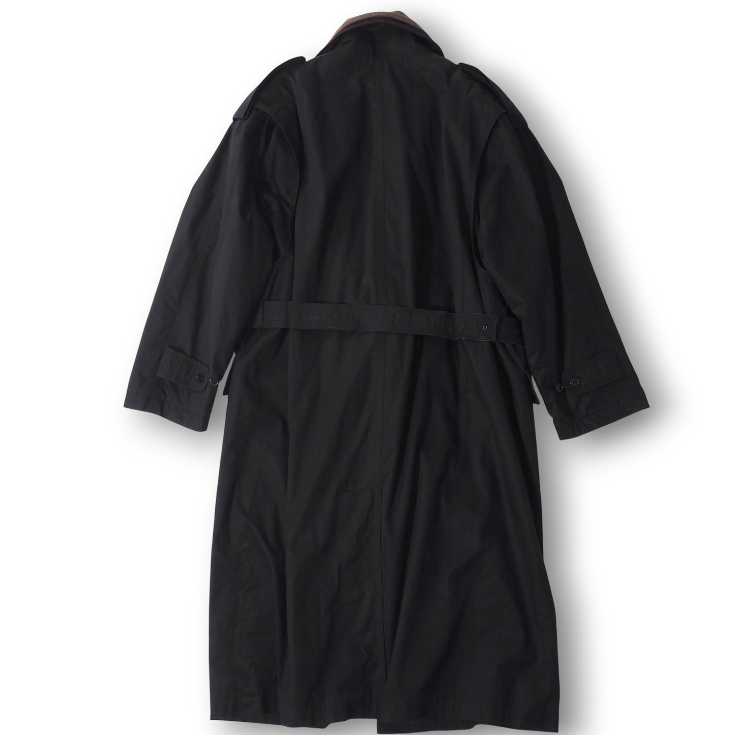 エルメネジルドゼニア Ermenegildo Zegna イタリア製 コットン インナー付きトレンチコート 46 ブラック メンズ 正規品 5-ZK023