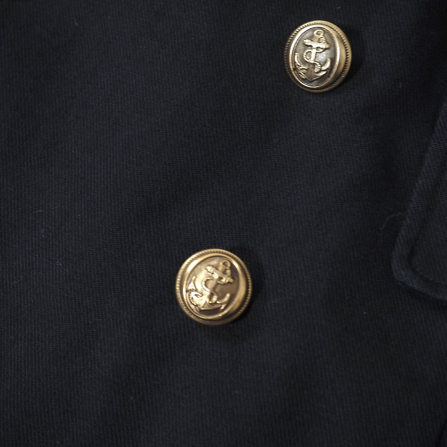 ポロラルフローレン Polo by Ralph Lauren エンブロイダリー エンブレム刺繍 金ボタン ダブルブレスト ジャケット US40 ダークネイビー メンズ 正規品 5-ZK033