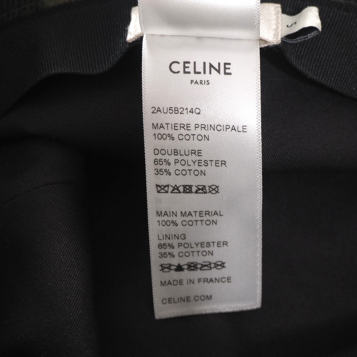 美品 セリーヌ CELINE バケットハット コーデュロイ S グリーン系 カモフラ柄 メンズ 正規品 6-AC001