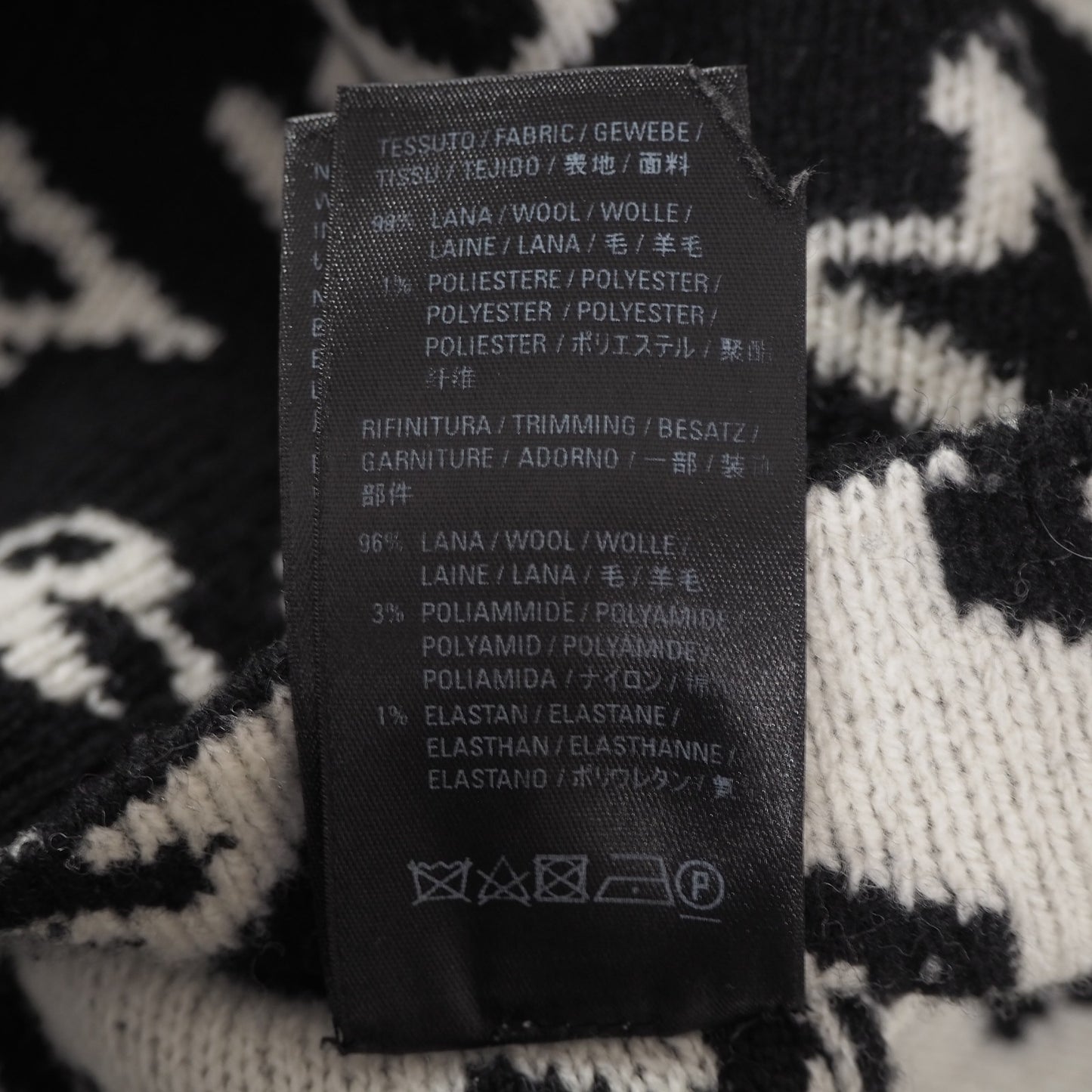 バレンシアガ BALENCIAGA World Food Programme プルオーバー セーター XS ブラック ホワイト メンズ 正規品 6-AC003